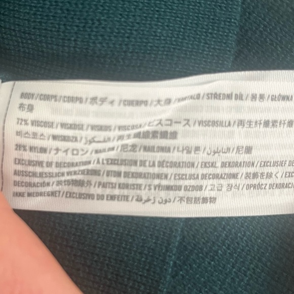 BLUE GREEN Abercrombie Zip-Up Notch-Neck Sweater - Picture 4 of 6